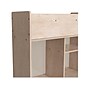 Flash Furniture Bright Beginnings Mobile 6-Section Storage Cart, 33.5"H x 31.5"W x 13"D, Brown (MK-KE24268-GG)~#|#~EB87DA8A-507A-408B-815508E204061A39_sc7