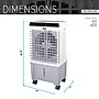Techni Home 3-in-1 Portable Evaporative Cooler with Remote, WiFi Enabled, White (RTA-20AC-FAN)~#|#~EB89C451-64C1-4796-997E9365889B6F18_sc7
