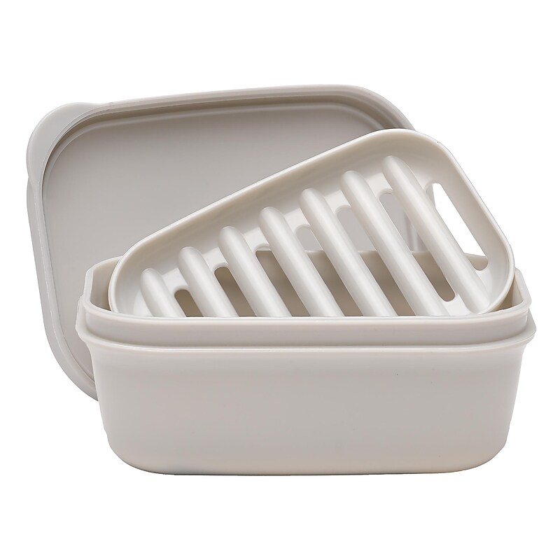 Excello Global Products Plastic Travel Soap Box, Light Gray (SPLS-TRVL-0010) image 1