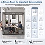 Uncaged Ergonomics Modular Acoustic Office Pod with Ventilation, Lighting and Power, Medium, White (POD-M-White)~#|#~EB8C154E-4F3F-4E98-87FE96BB8E61F533_sc7
