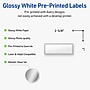 Avery Laser/Inkjet Rectangle Multipurpose Labels, 1" x 2-5/8", White, 40/Pack (S00-F36)~#|#~EB8E7F82-B2ED-43C7-89A57543918AE118_sc7