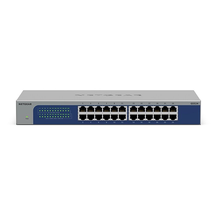 Netgear 24-Port Gigabit Ethernet Unmanaged Switch, 2000 Mbps