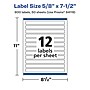 Avery Laser/Inkjet Multipurpose Labels, 7.5" x 0.625", Glossy Clear, 600/Box (94119)~#|#~EB983266-3079-4866-AFD176CEC49942D1_sc7