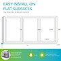 Ghent 3' H x 6' W Enclosed Recycled Rubber Bulletin Board with Satin Frame, 3 Door, Confetti (PA33672TR-CF)~#|#~EB9B4804-5C6B-469D-BE21A0062307DDB4_sc7