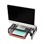 Mind Reader Monitor Stand with Paper Tray, Metal, Black (MESHMONSTA-BLK)~#|#~EBA11565-A49D-4CE8-B2769C5CD2E1675D_sc7