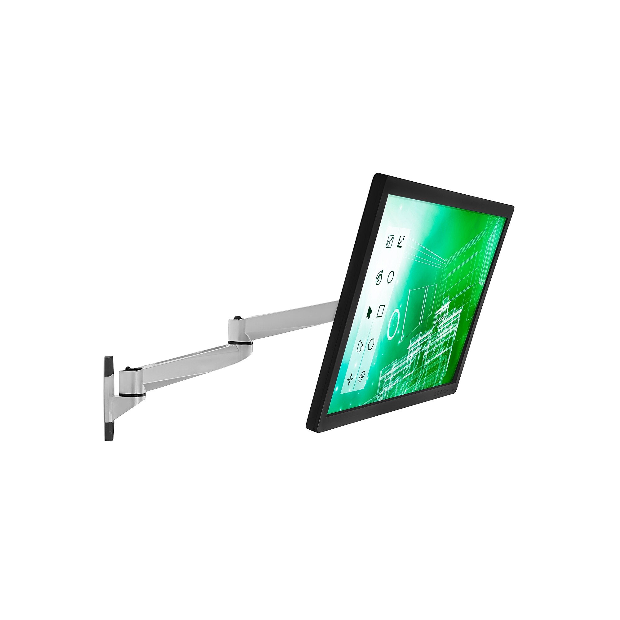 Mount-It! Modular Mount Adjustable Monitor Arm, Up to 27″ Monitors, Gray/Silver (MI-33114) Sansujyuku sansujyuku.com