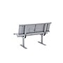 Alpine Industries 4' Galvanized Steel Park Bench with Curved Intermediate Armrest, Silver (ALP4250-4)~#|#~EBB3F196-EB5D-466F-96CB49DCBE198C50_sc7