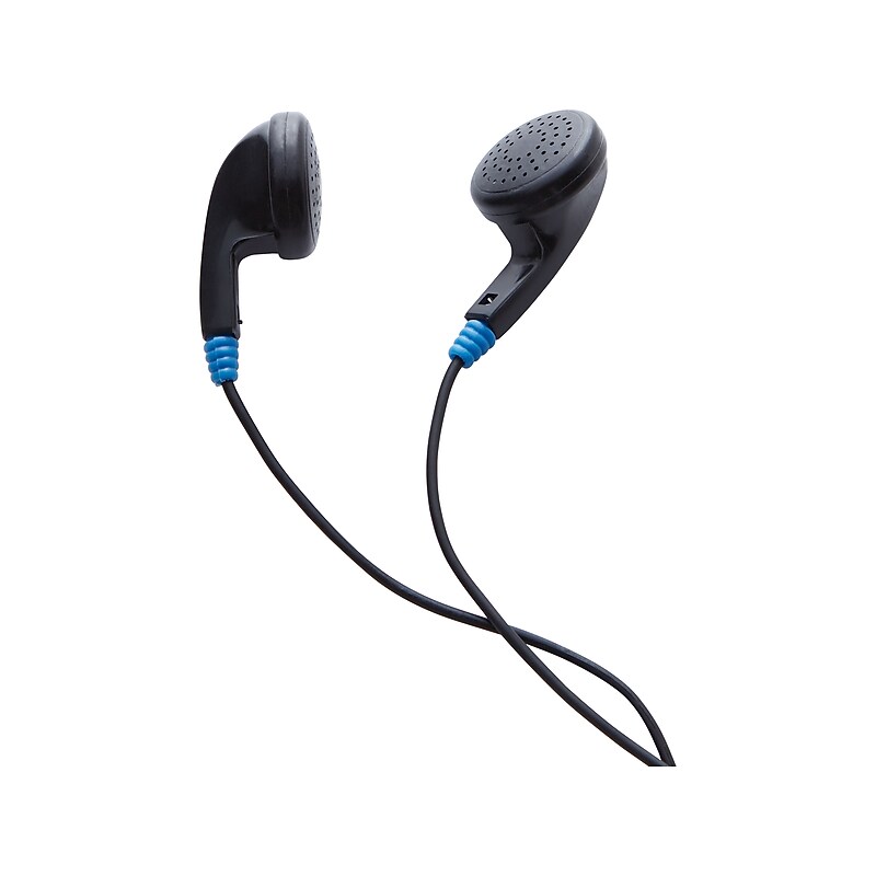 Verbatim Wired Ambient Sound Headphones, Black, 50/Carton (99711CT) image 1