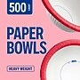 Perk™ Heavy-Weight Paper Bowls, 12 Oz., White/Red, 500/Carton (PK54332)~#|#~EBB4C7C4-FD8A-4053-AAADC67855888BB6_sc7