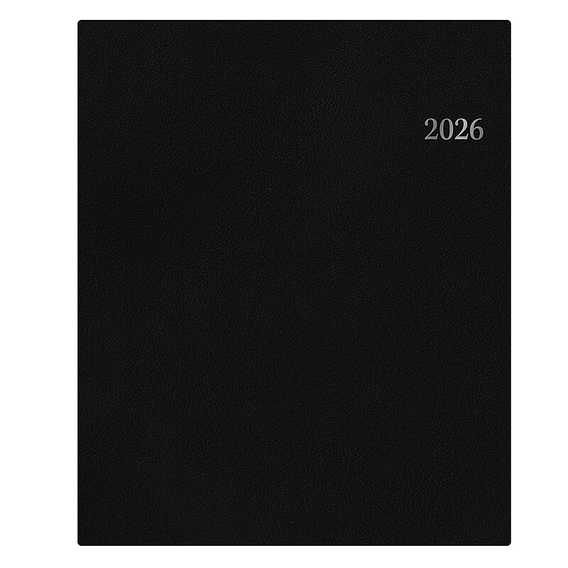 2026 Blue Sky Passages 7" x 9" Calendar Year Weekly & Monthly Planner, Plastic Cover, Black (152837) image 1