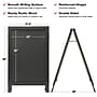 Excello Global Products 24x36 Chalkboard Coroplast Combo A-Frame, Black (EGP-HD-0533-BK)~#|#~EBB617C2-F8D9-4003-9F07BE09AA124287_sc7