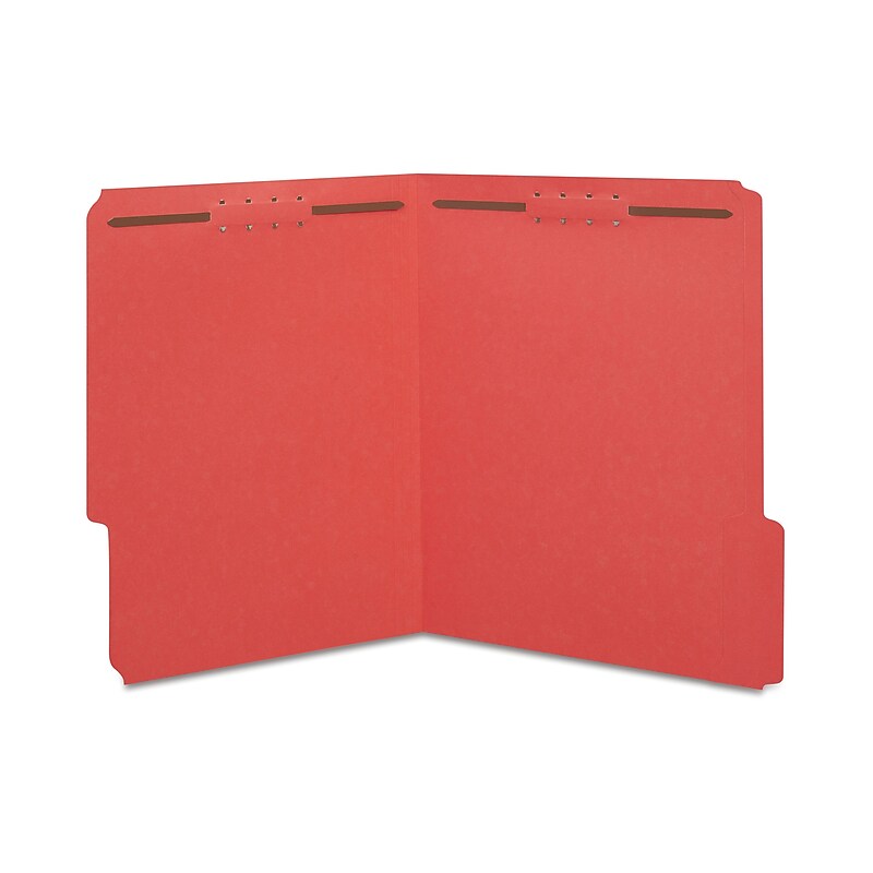 Staples® Reinforced Classification Folder, 2" Expansion, Letter Size, Red, 50/Box (ST18345-CC) image 1