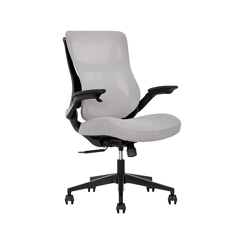 Beautyrest ErgoMax Ergonomic Mesh/Fabric Swivel Task Chair, Gray (60078-Gry) image 1