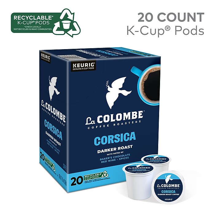 La Colombe Corsica Coffee Keurig® K-Cup® Pods, Dark Roast, 20/Box
