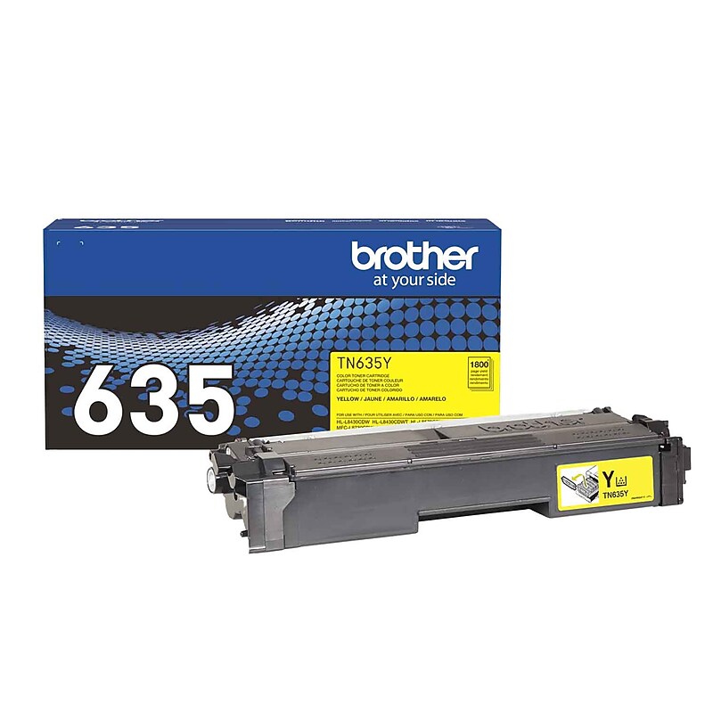 Brother TN635 Standard Yield Yellow Toner Cartridge (TN635Y) image 1