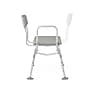 Medline Bath Bench, Fixed Arm, Back Rest, Aluminum Frame, 400 lb. Capacity (G3-100KBX1)~#|#~EBBFF270-50D7-415B-B9D635E2240D38BF_sc7