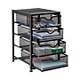Mind Reader 4-Drawer Desktop Storage, Metal Mesh, Black (4TMCA-BLK)~#|#~EBC3832C-B005-4185-9E3CEFDA9B63A1D6_sc7