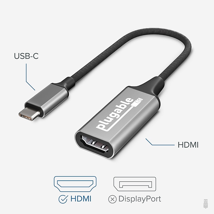 Plugable USBC-HDMI Graphic Adapter, USB 3.1 Type-C | Staples