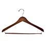 Nahanco 17" Wood Extra Thick Concave Suit Hanger, Walnut, 40/Pack (2017CHPB)~#|#~EBD30E95-590B-4F65-B653CAC206CBD654_sc7