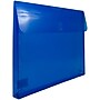 JAM Paper Premium Plastic Document File, Letter, Blue, 3/Pack (218V1BUX3)~#|#~EBDC3CBC-B727-4F60-A7C2CB6CCC968CE5_sc7