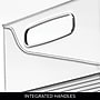 iDESIGN Small Stackable Plastic Storage Bin, Clear (27986M2)~#|#~EBDE457B-3314-4EB1-85992D1CDFB942F8_sc7