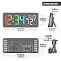 La Crosse Technology Color-Changing Digital LED Wall Clock with Indoor Temperature (513-1411)~#|#~EBE0E9FF-8402-4D3A-833E96B6E4F6C290_sc7