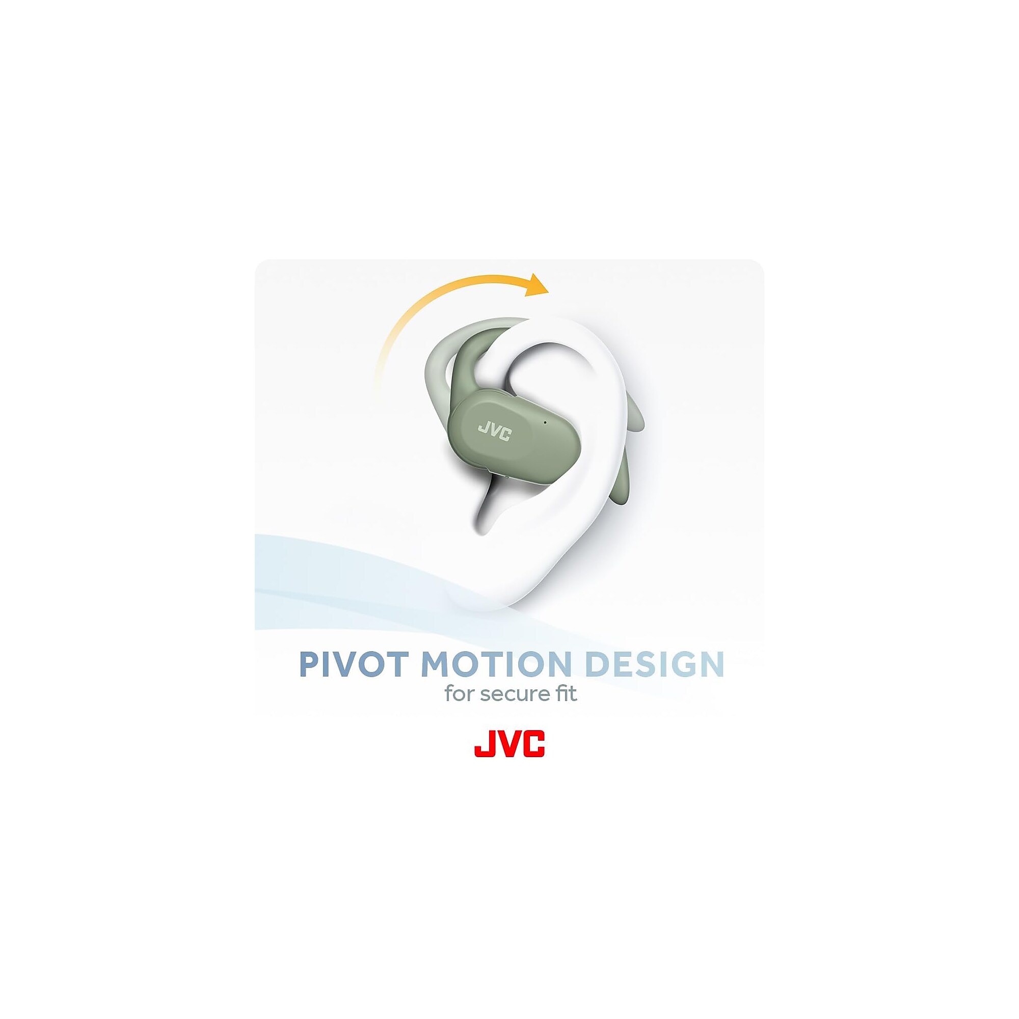 JVC Nearphones Wireless Open-Ear Earbuds, Bluetooth, Green (HANP40TG) Sansujyuku sansujyuku.com