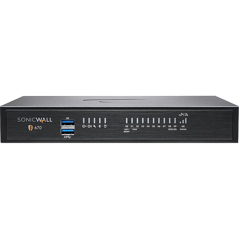 Sonicwall TZ670 Next-Generation Firewall - Essential Edition, Desktop (02-SSC-5640) image 1