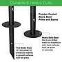 Excello Global Products Bistro Pole for String Lights with 50' G40 Lights, Black, 2/Pack (EGP-HD-0360)~#|#~EBEC4568-F470-4F14-B73694A0BB9D868F_sc7