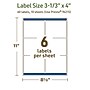 Avery Dissolvable Rectangle Multipurpose Labels, 3-1/3" x 4", Off-white, 60/Pack (94215)~#|#~EBEC5199-E740-46DE-B204E90D2345FB1F_sc7