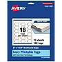 Avery 2" x 1-1/4"  Blank Price & Merchandise Tags, Ivory, 180/Carton (95291-MIT10)~#|#~EBEE93E6-67E9-4BEF-8BA1C0E129284531_sc7