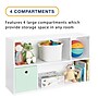 Whitmor 23.86" x 40.04" Cubbies, White (6436-1603-WHT)~#|#~EBF0016F-064F-4E4D-AB3E5167107836CF_sc7