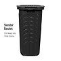 Mind Reader 15.85-Gallon Laundry Hamper with Lid, Plastic, Black, 2/Set (60HAMP2PK-BLK)~#|#~EBF24EBB-242A-4098-84B593732C47F544_sc7