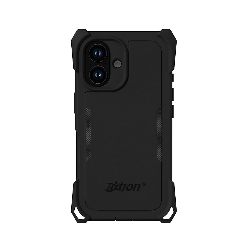The Joy Factory aXtion Edge Rugged Case for iPhone 17, Shock Absorbing, Black (CPA330S) image 1