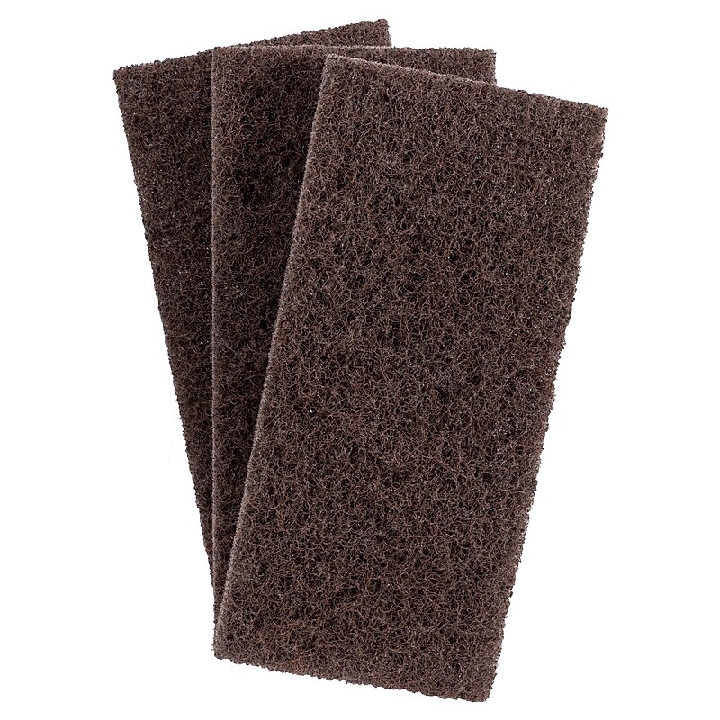 3M Doodlebug Stripper Floor Pad, Brown, 10/Case (8541) image 1