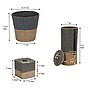 Household Essentials Wicker Bathroom Accessories Set, Natural/Gray, 3 Pieces (HHML-6621)~#|#~EBF74E79-B0A8-4DA8-96A39DFA571591A6_sc7