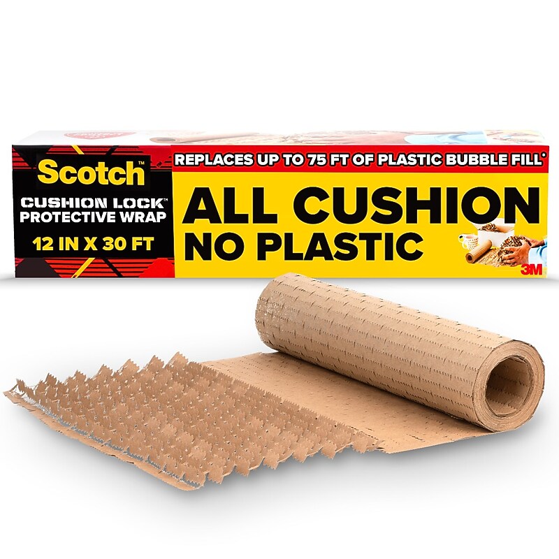 Scotch Cushion Lock Protective Wrap, Tan, 12" x 30' (PCW-1230) image 1