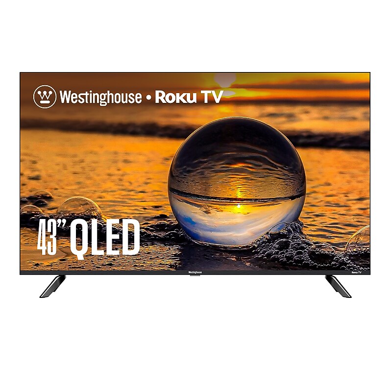 Westinghouse 43" Edgeless QLED 4K Ultra HD Roku TV (WR43QX400) image 1