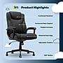Serta Comfort Eco Ergonomic Velvet Fabric Swivel Executive Chair, Light Black (CCHR10006B)~#|#~EC006158-8DEA-4B6C-B139377A82AEBAA7_sc7