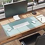 Smead Large Vegan Leather Anti-Slip Desk Pad, 36" x 17", Light Blue (SMD64830)~#|#~EC050D0E-B226-4304-8BD5AD8E487C63D9_sc7