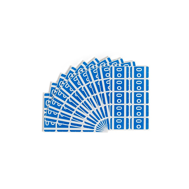 Smead AlphaZ ACCS Color-Coded Alphabetic Labels, O, Dark Blue, 100/Pack (67185) image 1