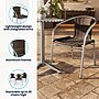 Flash Furniture Restaurant Patio Chair, Aluminum and Dark Brown Rattan, 4 Pack (4TLH020)~#|#~EC13A7BB-A04D-4BF8-90731528AE3E079C_sc7