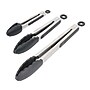 Oster Baldwyn Kitchen Tongs Set, Black, 3 Piece  (935120668M)~#|#~EC17DDC9-2CF9-490D-B677096C63622F12_sc7