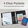 Cardinal Premier ClearVue 1" 3-Ring Non-View Binders, D-Ring, Black (10301)~#|#~EC1DCB18-14B6-487E-864B70DE311C5DD8_sc7
