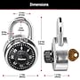 Master Lock 1-7/8in Combination w/Key Padlock, Silver/Black (1525)~#|#~EC1DDA19-71D5-4F70-B8D33E0E3DF374D4_sc7