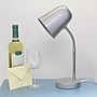 Simple Designs Sleek Essentials LED Desk Lamp, 15.28", Silver (LD1075-SLV)~#|#~EC22B5FB-C8FF-4732-9B8C6941CD340554_sc7