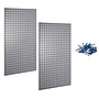Triton Products LocBoard 24" x 42" x 9/16" Steel Square Hole Pegboards, 2/Set (LB2-G)~#|#~EC28A6BA-1BAF-43ED-BC0108A198C2D343_sc7