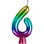 Creative Converting Metallic 6 Birthday Candles, Rainbow, 12/Pack (365110)~#|#~EC294918-6213-42EE-B62D31ADBC323325_sc7