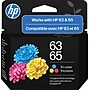 HP 63/65 Tri-Color Standard Yield Ink Cartridge, Prints Up to 100 Pages (B7RT2AN)~#|#~EC2D85A4-D204-4540-931550B47B0FFC8E_sc7