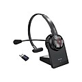 Delton 50X Pro Wireless Noise Canceling Bluetooth Mono Computer On-Ear Headset, Black (DBTHEAD50XBTDL)